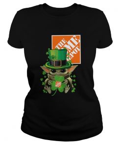 Baby Yoda The Home Depot Shamrock St Patricks Day  Classic Ladies