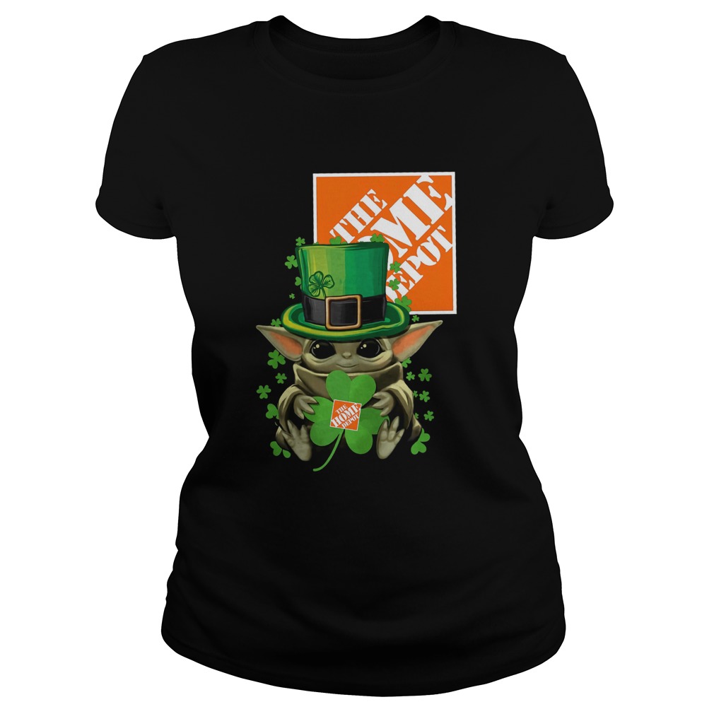 Baby Yoda The Home Depot Shamrock St Patricks Day Classic Ladies