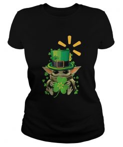 Baby Yoda Walmart Shamrock St Patricks Day Star Wars  Classic Ladies