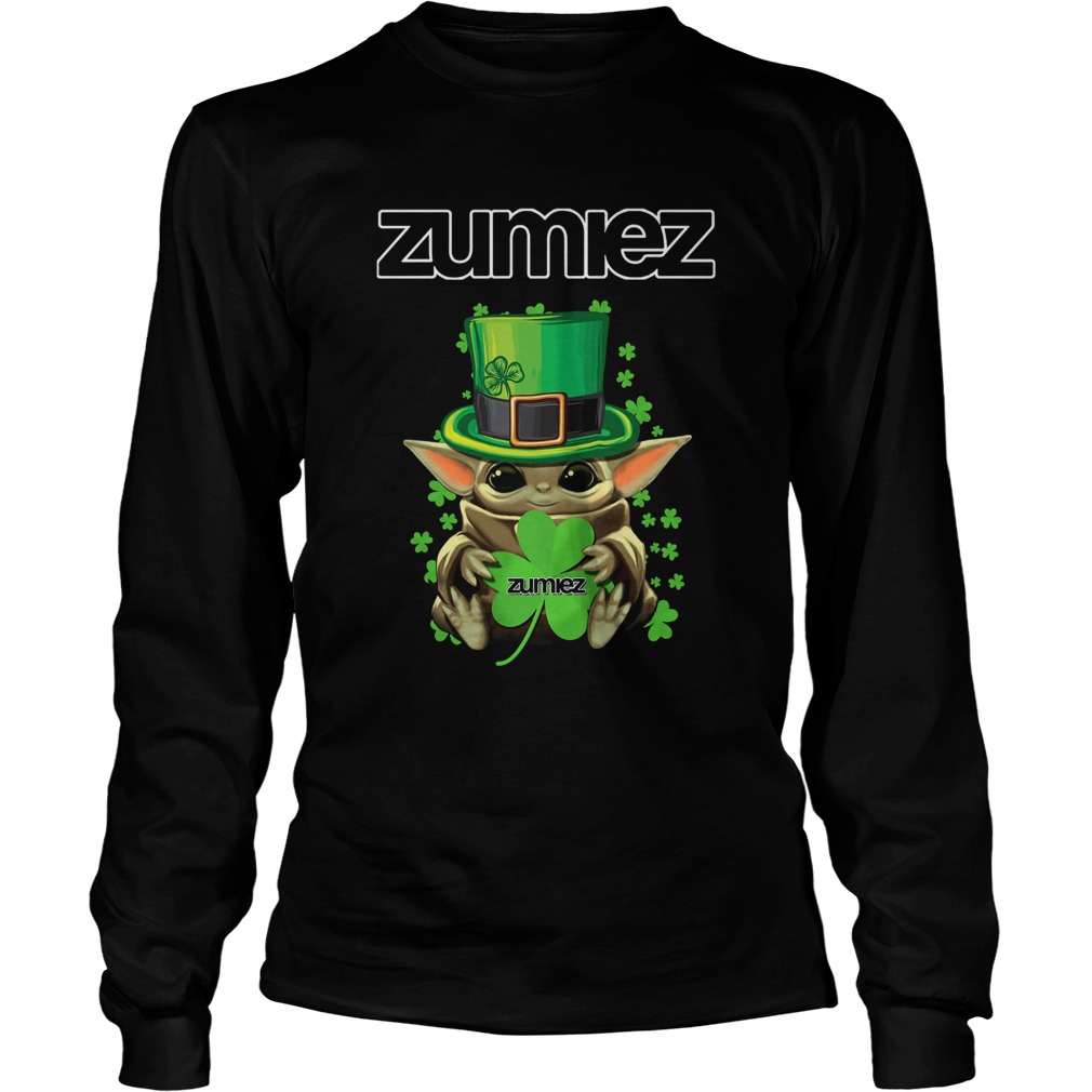 Baby Yoda Zumiez Shamrock StPatricks Day LongSleeve