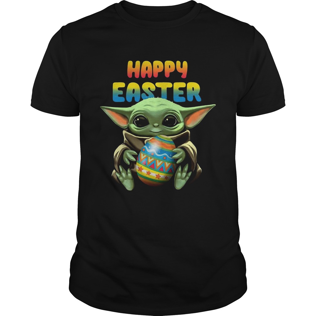 Baby Yoda hug Happy Easter shirt