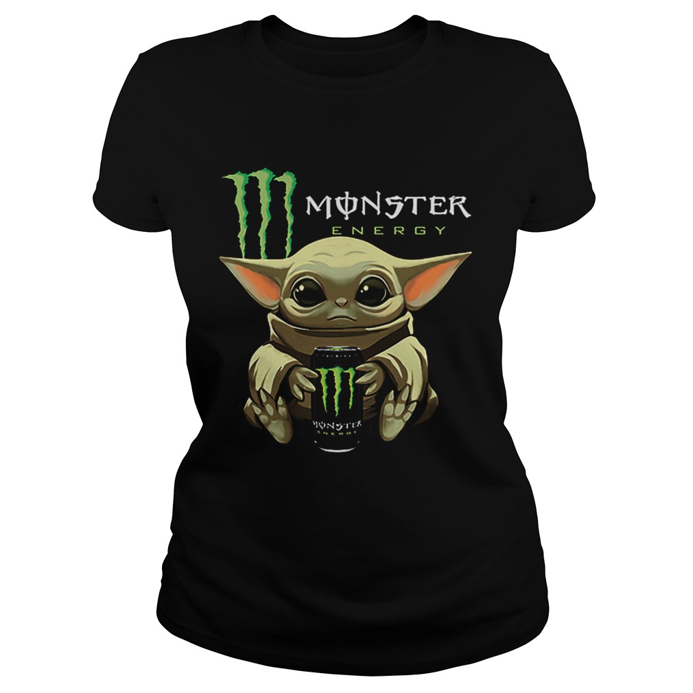 Baby Yoda hug Monster Energy Star Wars Mandalorian Classic Ladies