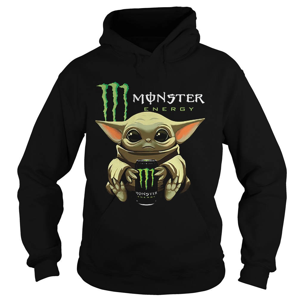 Baby Yoda hug Monster Energy Star Wars Mandalorian Hoodie