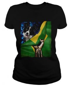 Bandeira do Brasil Border Collie  Classic Ladies