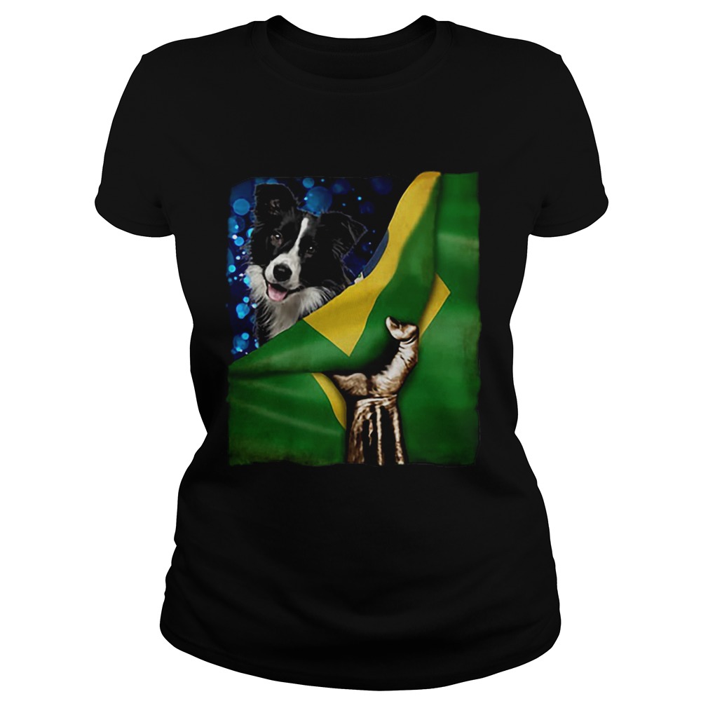 Bandeira do Brasil Border Collie Classic Ladies