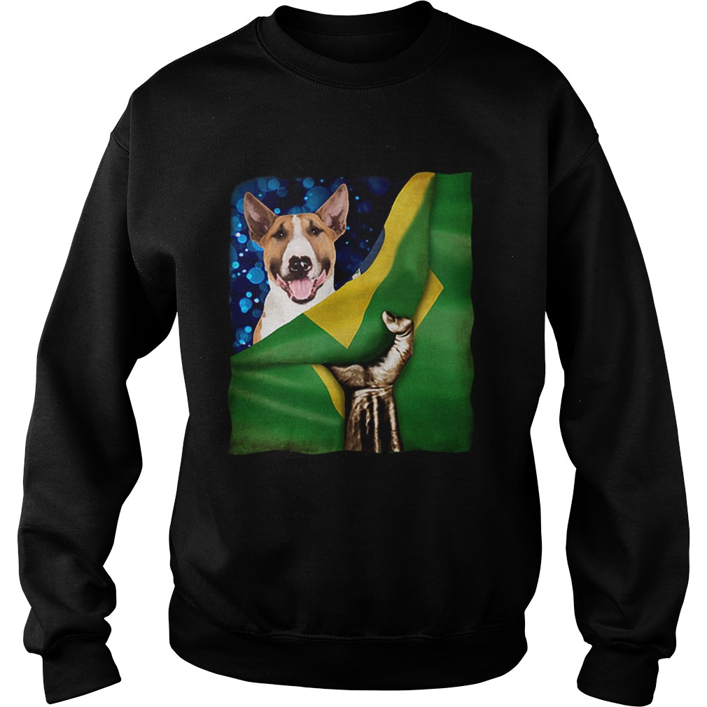 Bandeira do Brasil Bull Terrier Sweatshirt