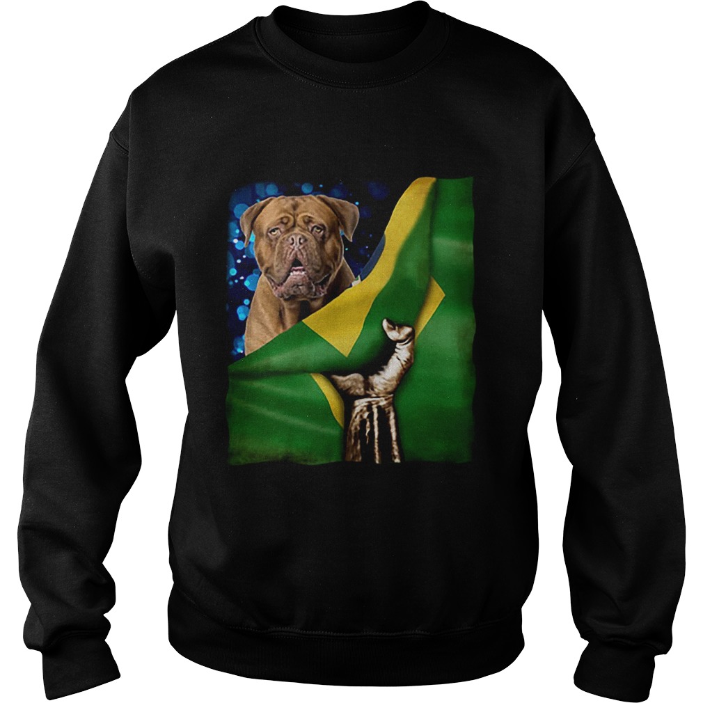 Bandeira do Brasil Dogue de Bordeaux Sweatshirt