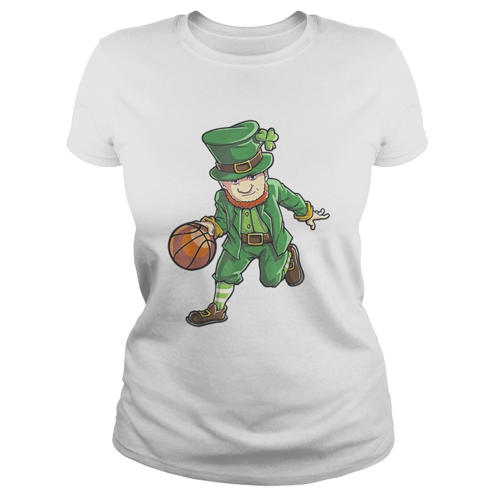 Basketball Leprechaun St Patricks Day Boys Kids Men Sports Classic Ladies