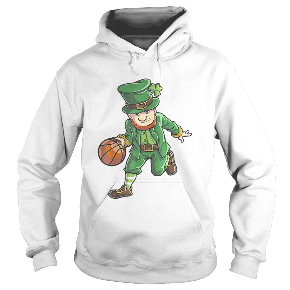 Basketball Leprechaun St Patricks Day Boys Kids Men Sports Hoodie