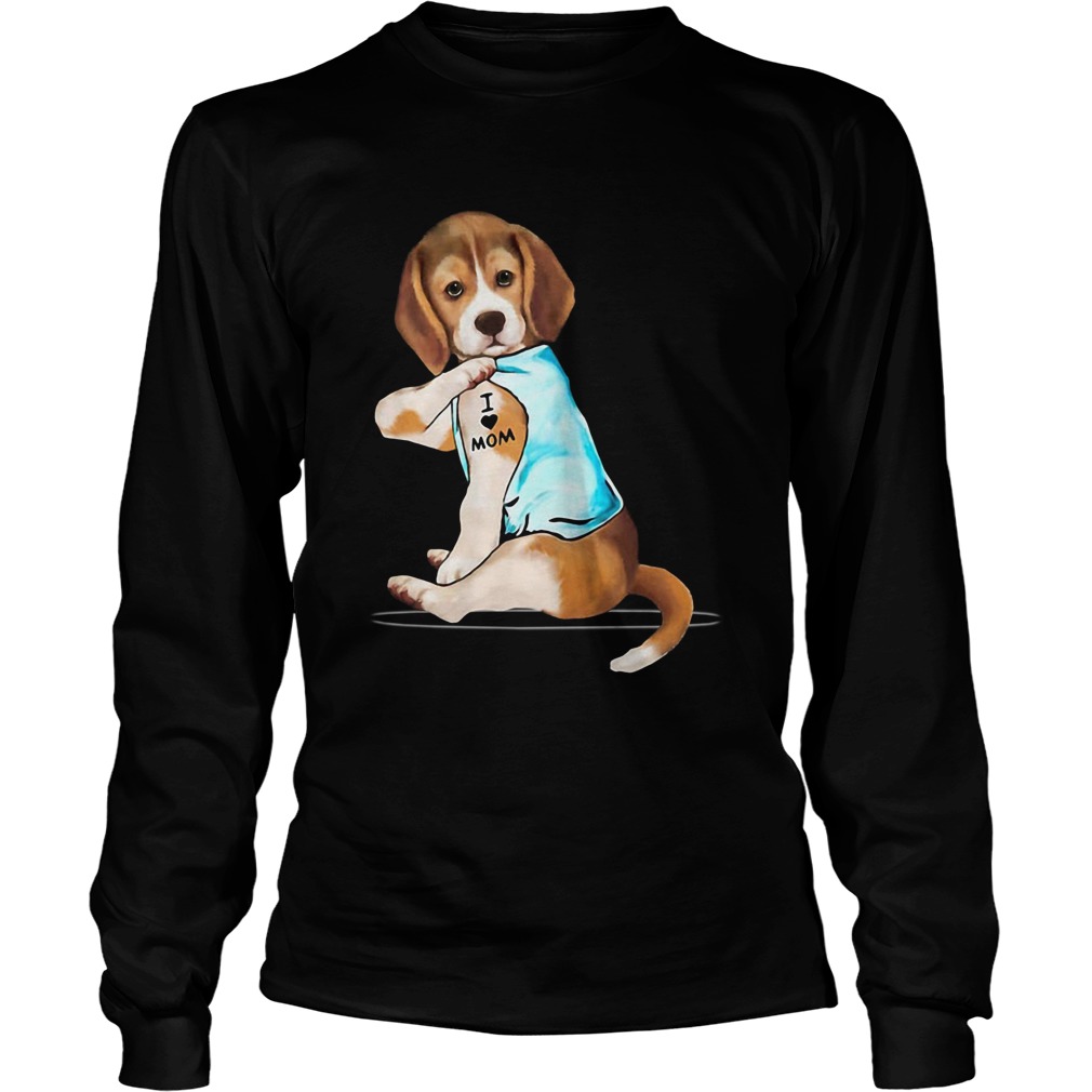 Beagle Tattoo I Love Mom LongSleeve