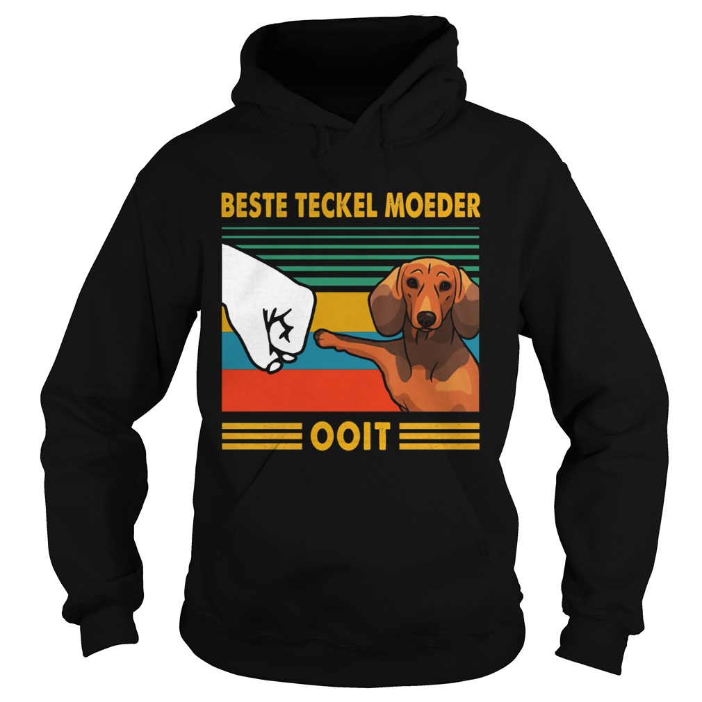 Beste Teckel Moeder Ooit Vintage Hoodie