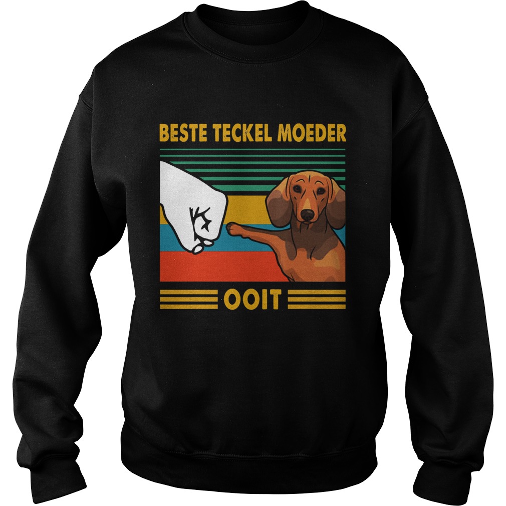 Beste Teckel Moeder Ooit Vintage Sweatshirt