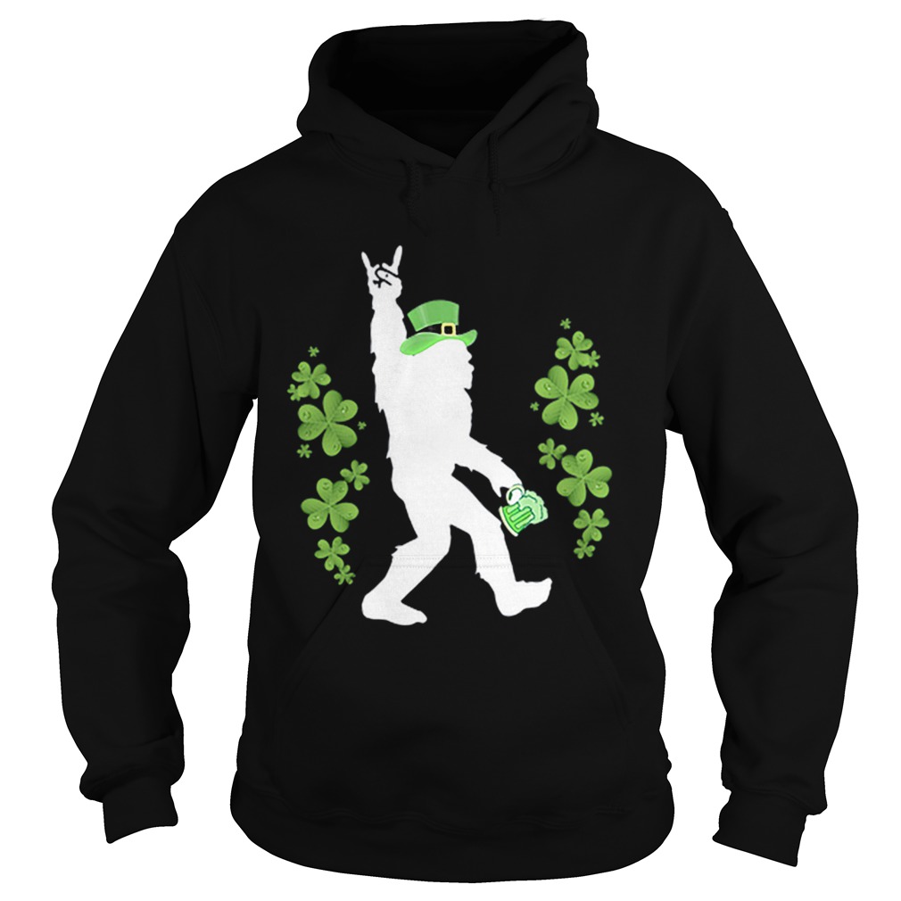 Bigfoot Beer Rock And Roll StPatricks Day Hoodie