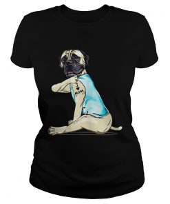 Bullmastiff Tattoo I Love Mom  Classic Ladies