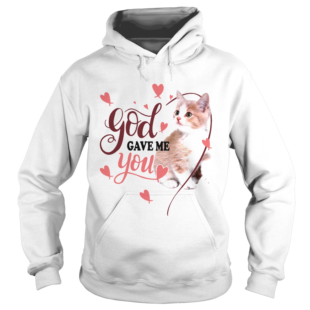 Cat God Gave Me You Hoodie