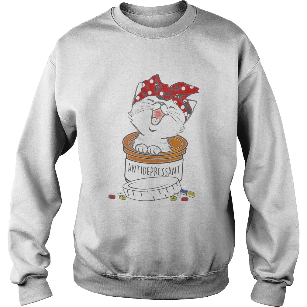 Cat Pill Antidepressant Sweatshirt