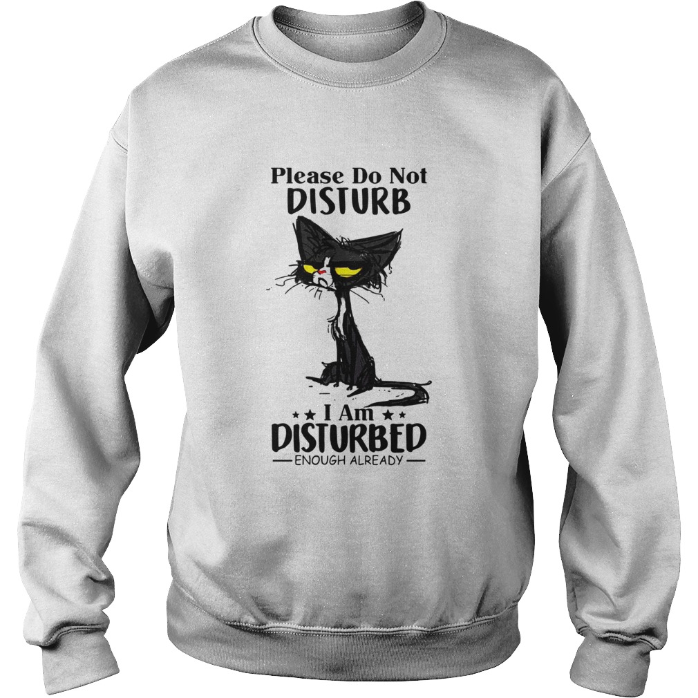 Cat Please do not disturb I am disturbed enough already Sweatshirt