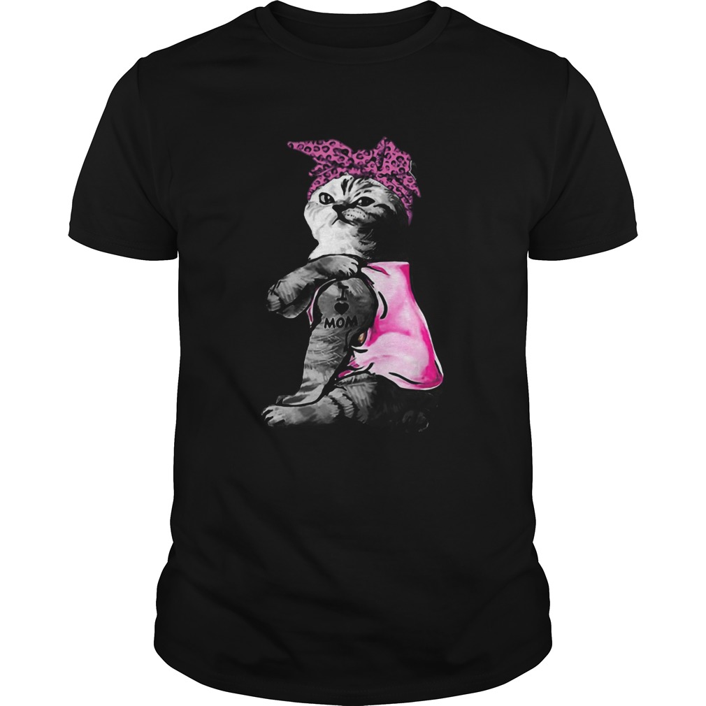 Cat Tattoo I Love Mom shirt