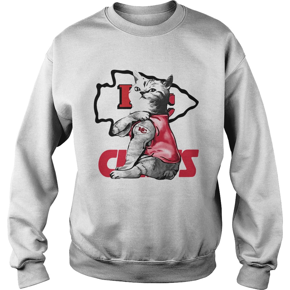 Cat Tattoo Kansas City Chiefs Sweatshirt