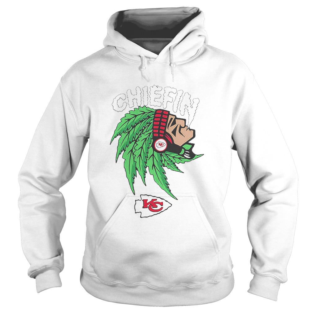 Chiefin weed smoking Indian Kansas City Chiefs Champions Hoodie