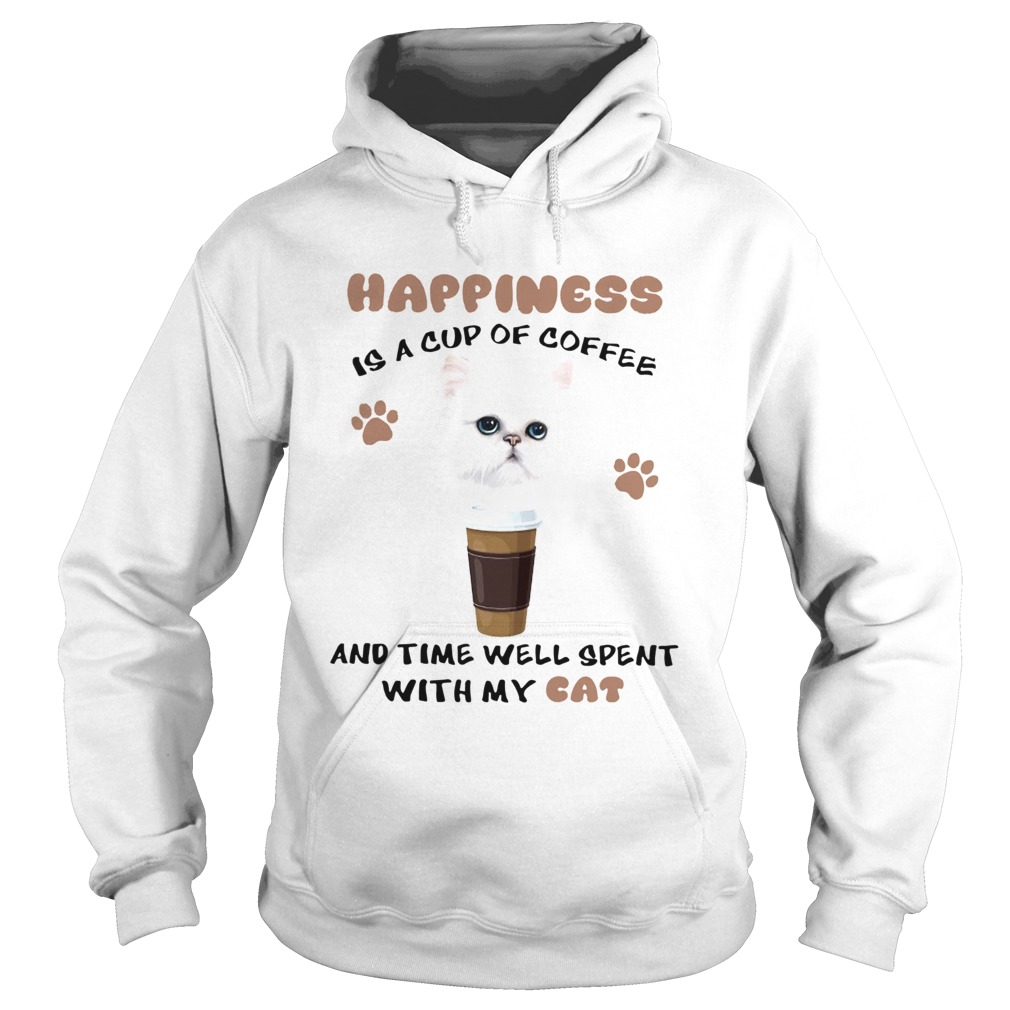 Coffee And Time Well Spent With Cat Hoodie