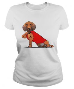 Dachshund I Love Mom Tattoo  Classic Ladies