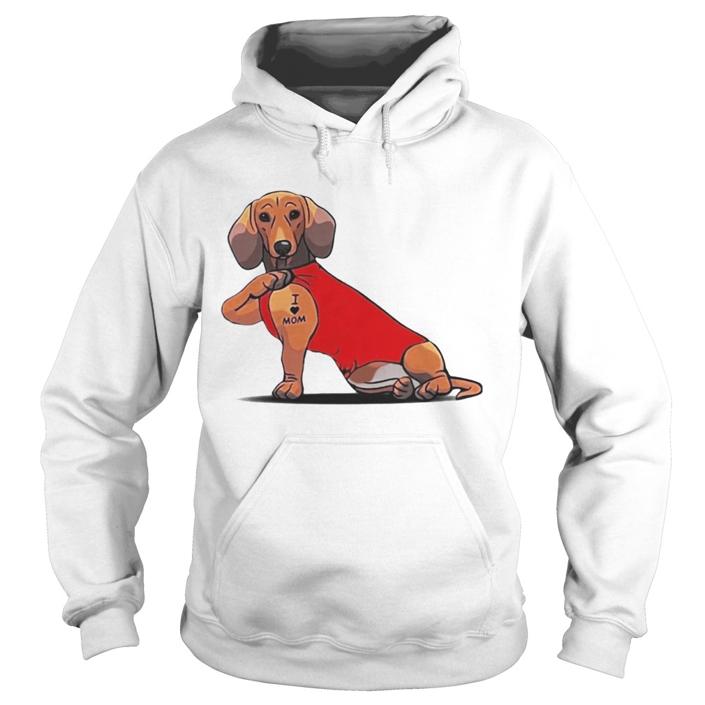 Dachshund I love Mom Hoodie