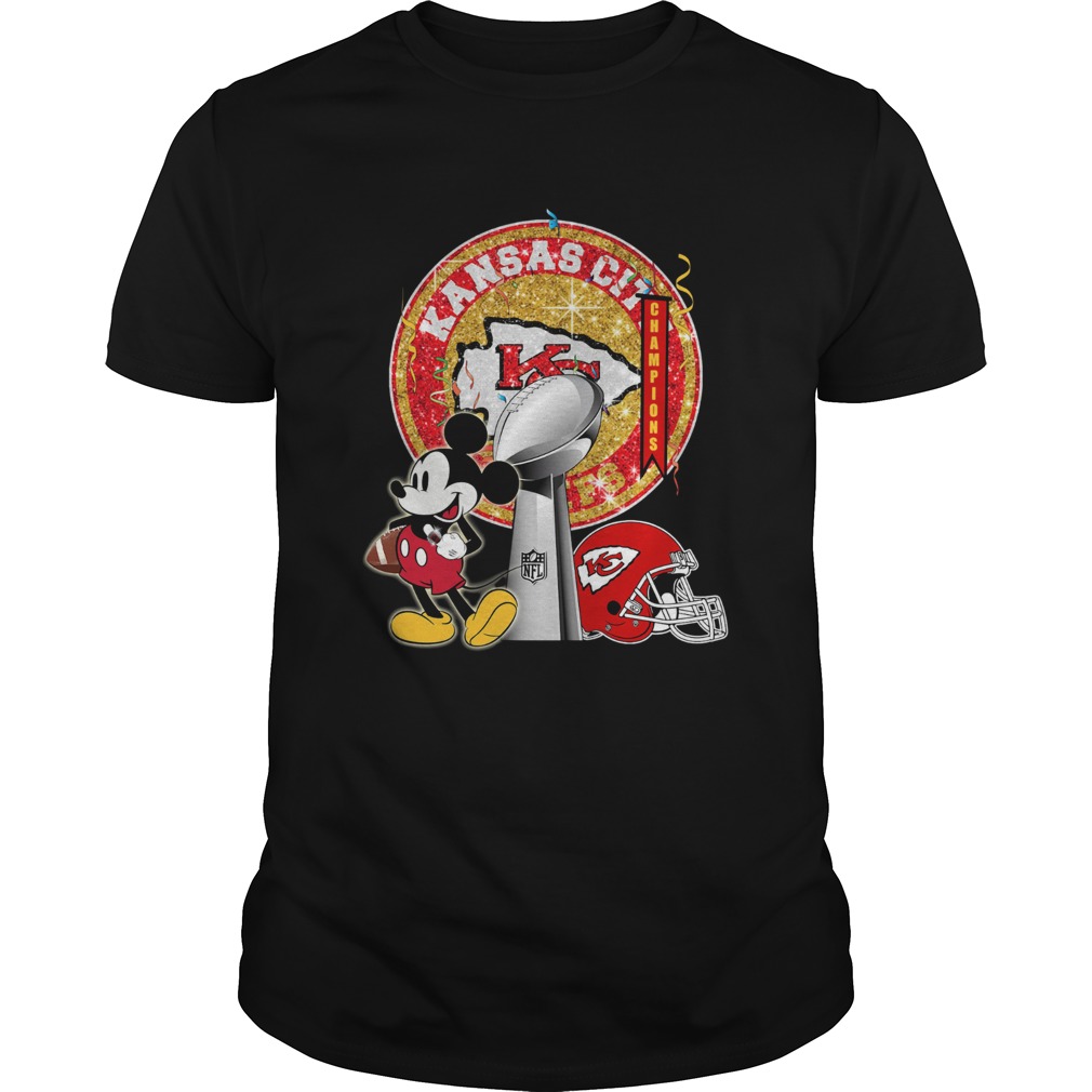 Disney Mickey Kansas City Chiefs Super Bowl Champions shirt