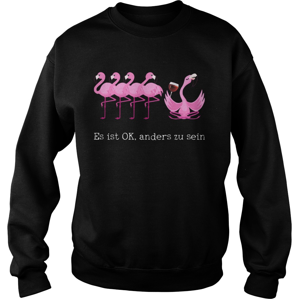 Flamingos Es Ist Ok Anders Zu Sein Sweatshirt