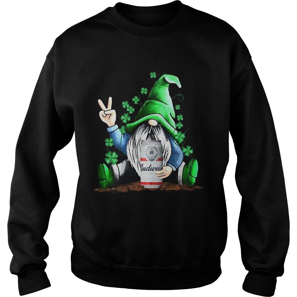 Gnome hug Budweiser Irish St Patricks day Sweatshirt