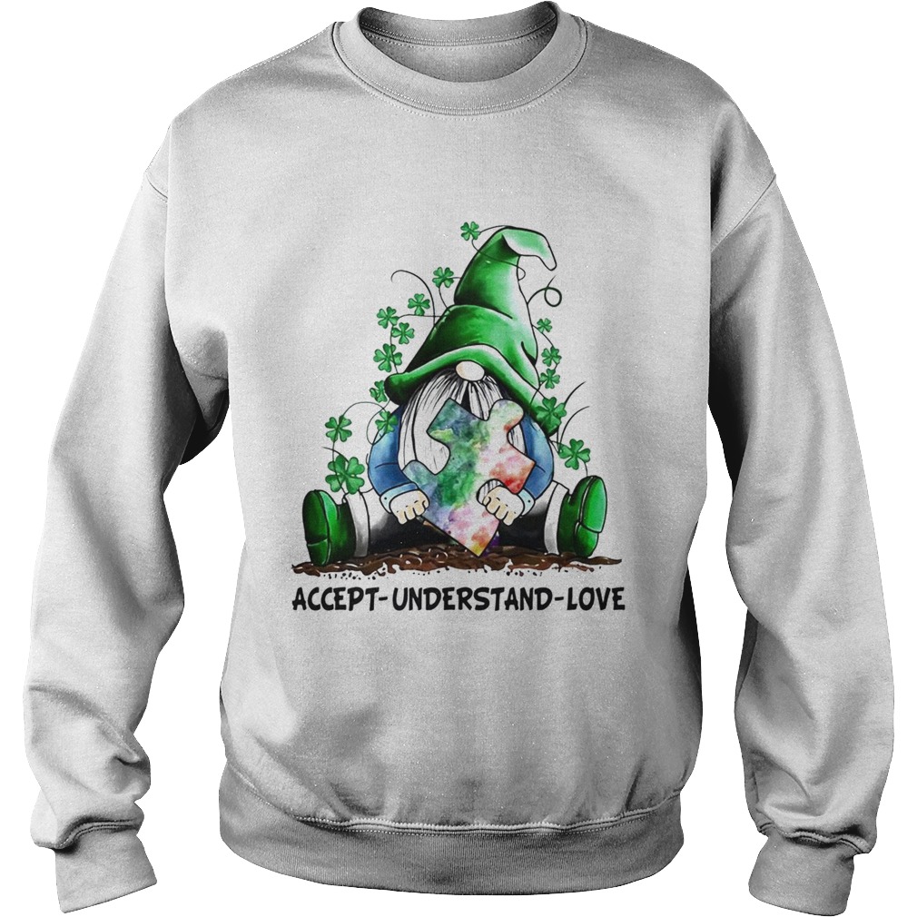 Gnome hug autism accept understand love Sweatshirt