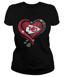 Heart Diamond Kansas City Chiefs Super Bowl Champions  Classic Ladies