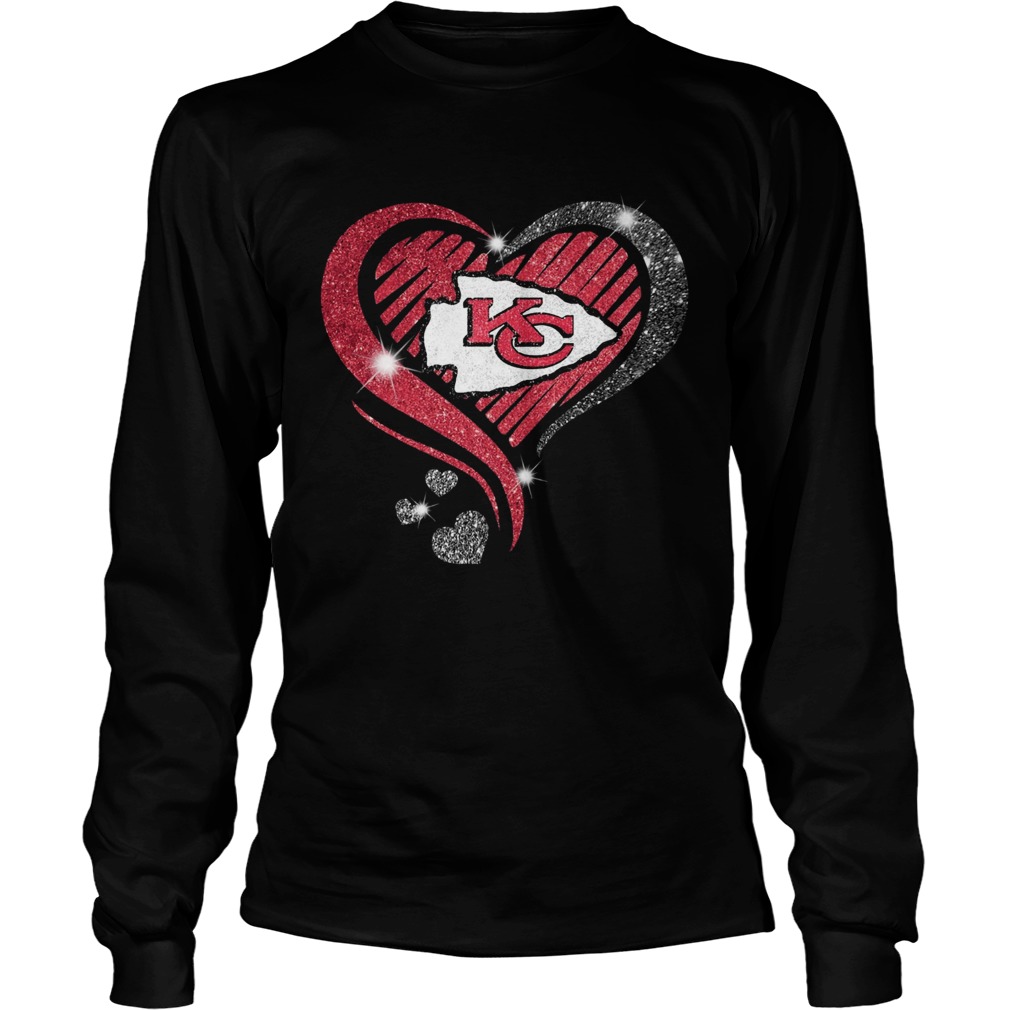 Heart Diamond Kansas City Chiefs Super Bowl Champions LongSleeve