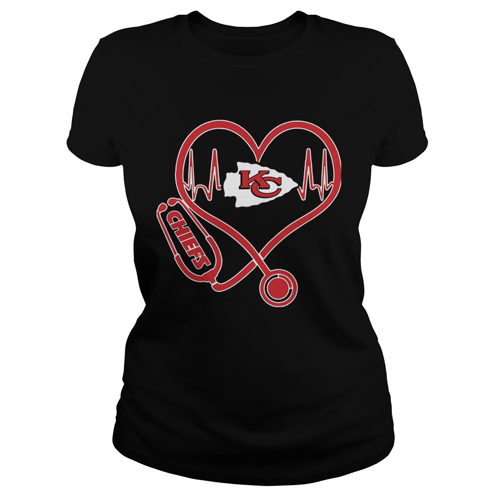 Heartbeat Nurse Love Kansas City Chiefs Classic Ladies