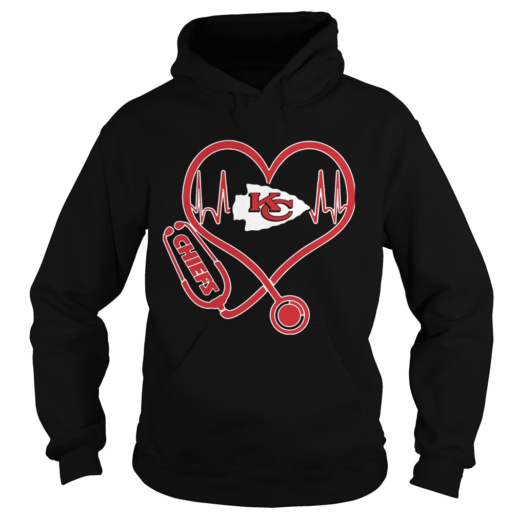 Heartbeat Nurse Love Kansas City Chiefs Hoodie