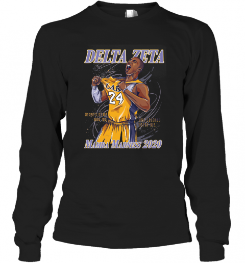 Hoops For Hearing Delta Zeta Mamba Madness 2020 T-Shirt Long Sleeved T-shirt 