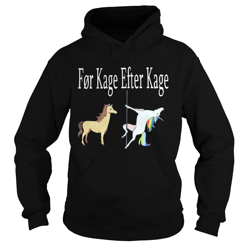 Horse And Unicorn Fr Kage Efter Kage Hoodie