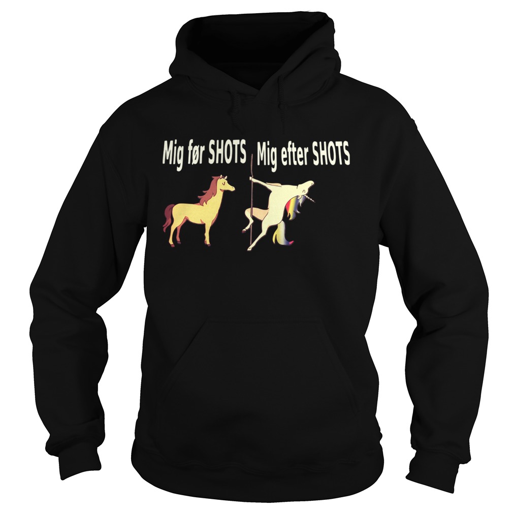 Horse Mig For Shots Unicorn Mig After Shots Hoodie