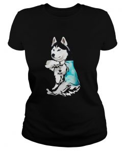 Husky Tattoos I Love Mom  Classic Ladies