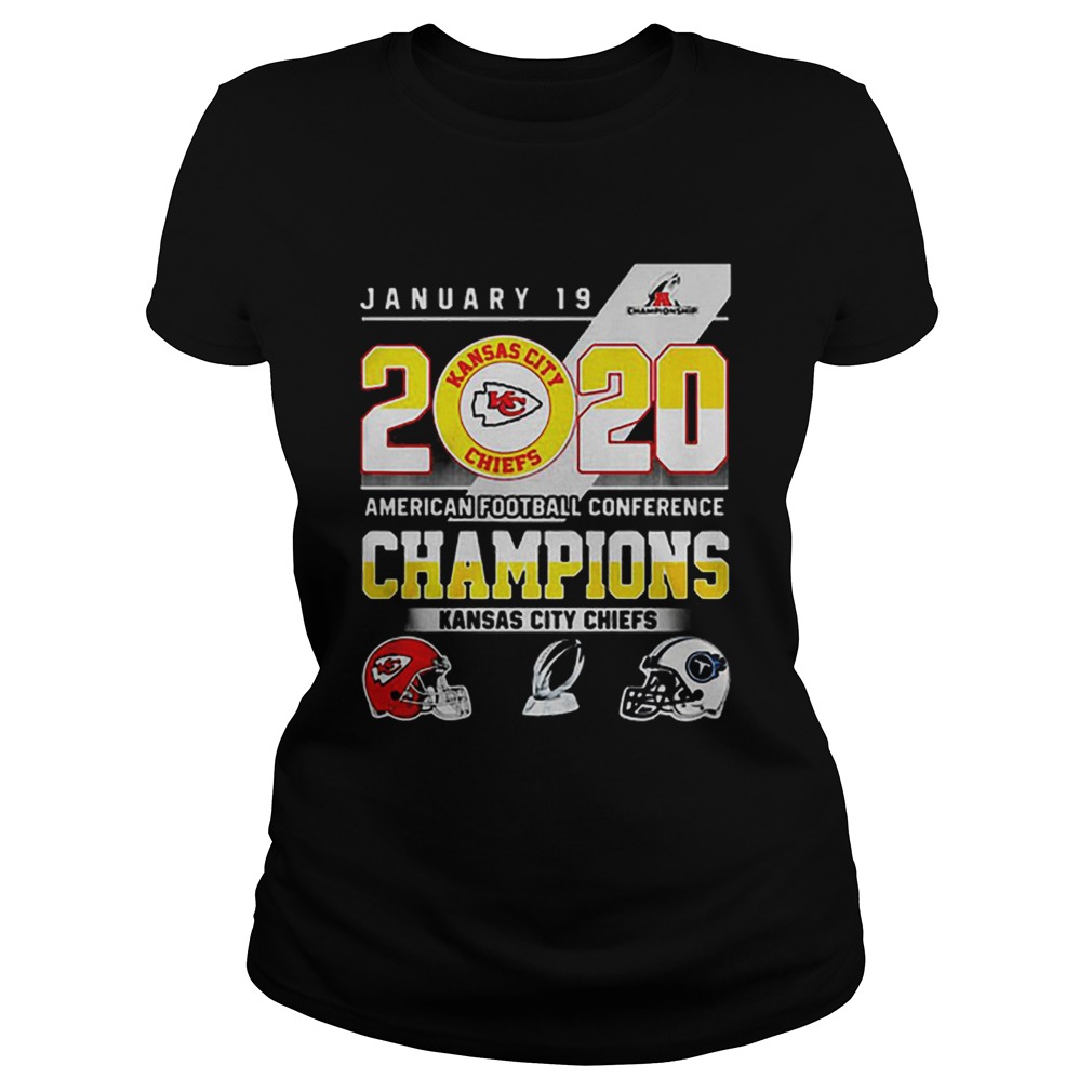 January 19 2020 American football conference champions Kansas city Chiefs Classic Ladies