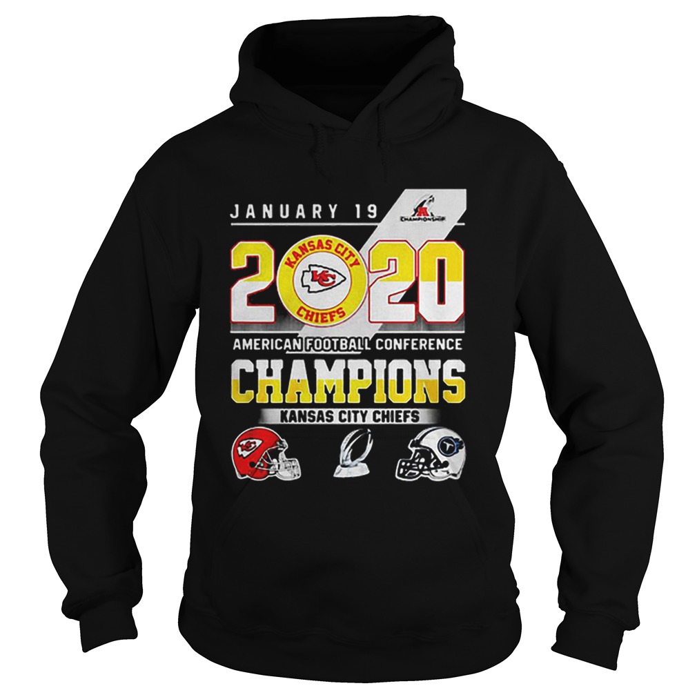 January 19 2020 American football conference champions Kansas city Chiefs Hoodie