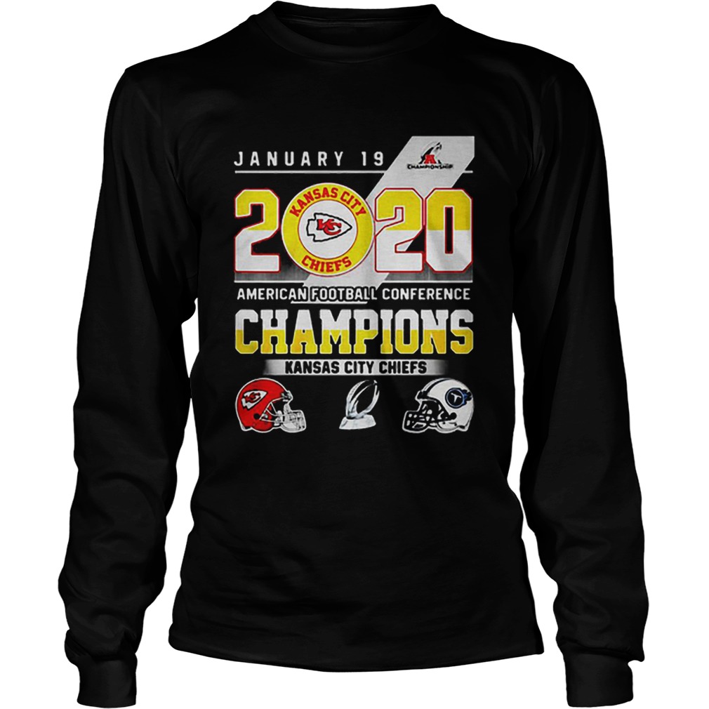 January 19 2020 American football conference champions Kansas city Chiefs LongSleeve