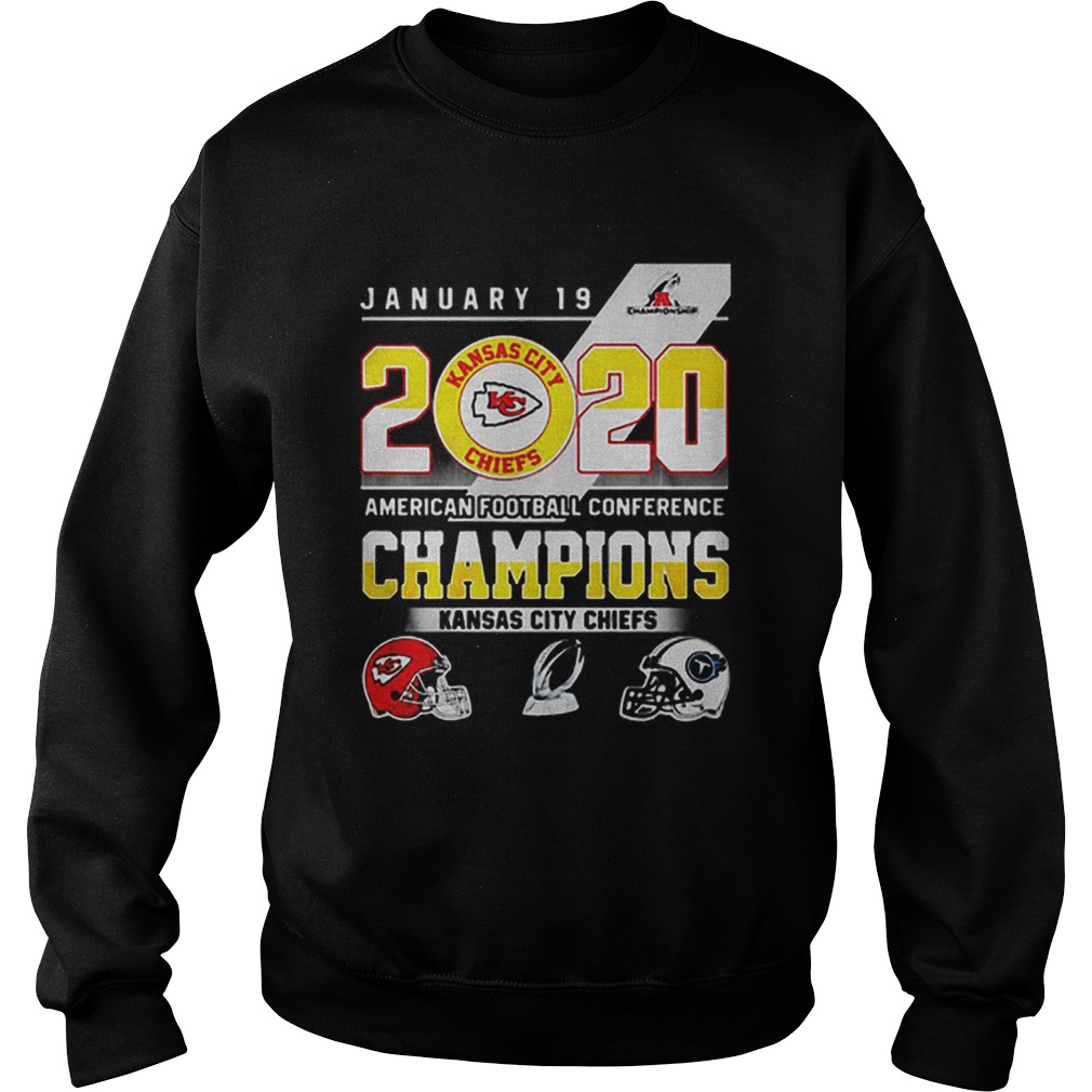 January 19 2020 American football conference champions Kansas city Chiefs Sweatshirt