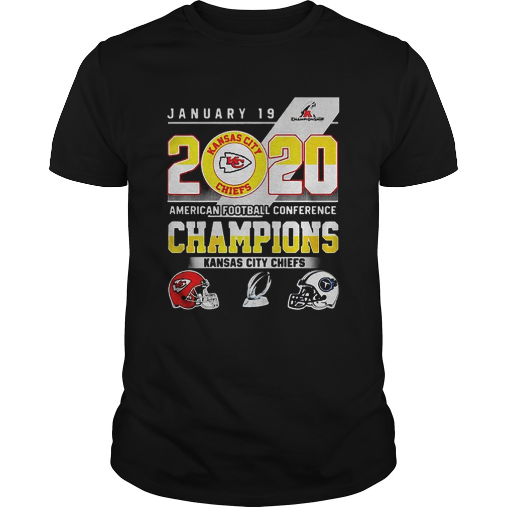 January 19 2020 American football conference champions Kansas city Chiefs shirt