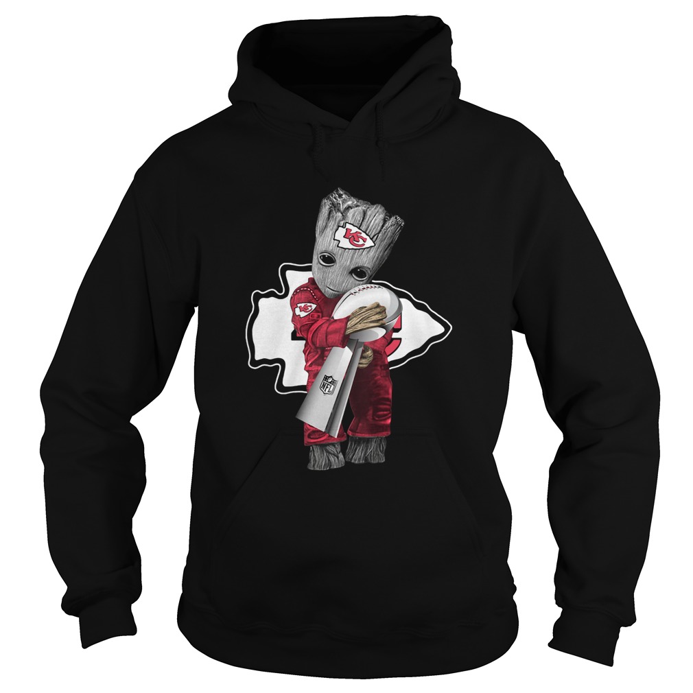 Kansas City Chiefs Baby Groot Champions Hoodie