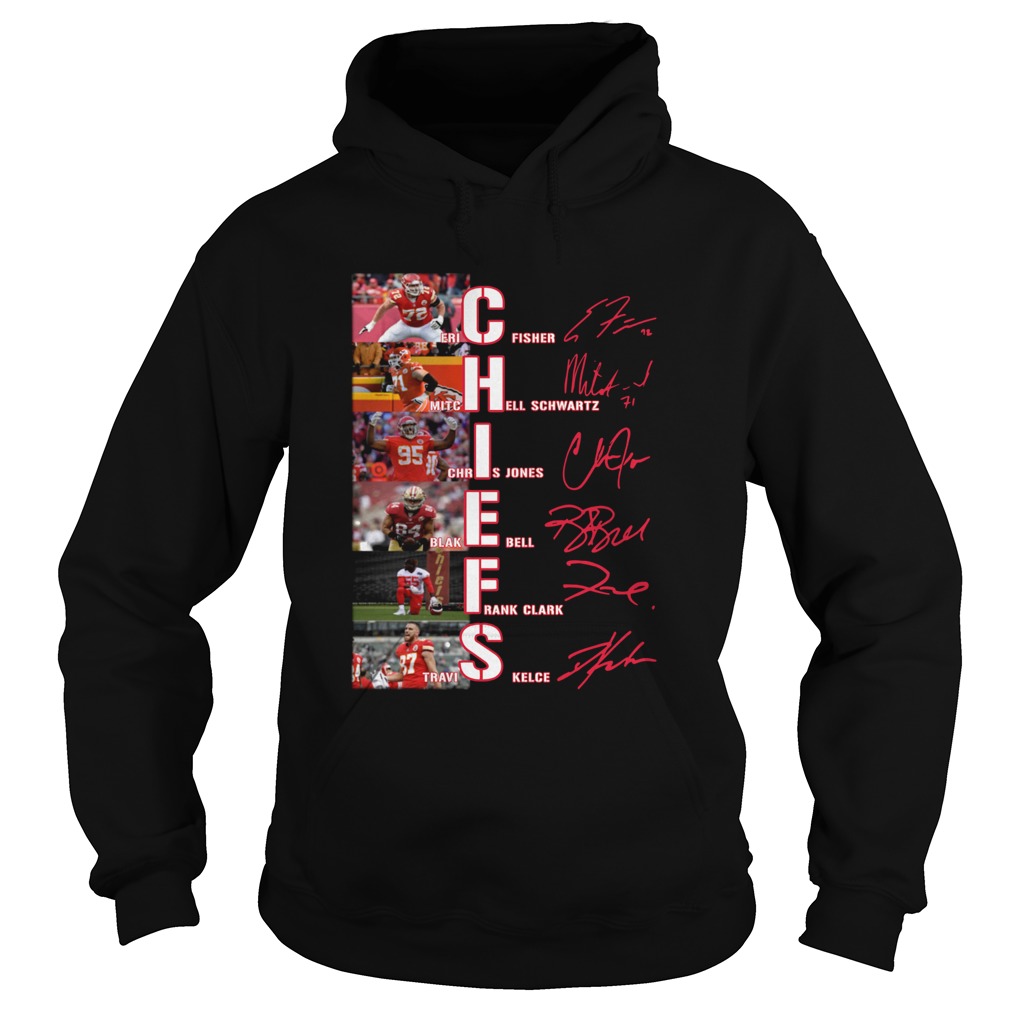 Kansas City Chiefs Eric Fisher Mitchell Schwartz Chris Jones Blake Bell Hoodie