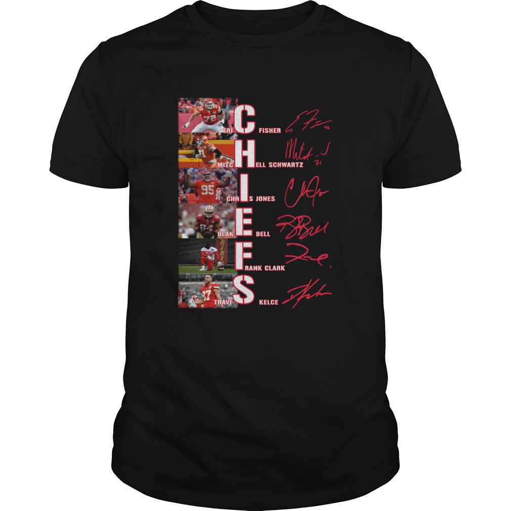 Kansas City Chiefs Eric Fisher Mitchell Schwartz Chris Jones Blake Bell shirt