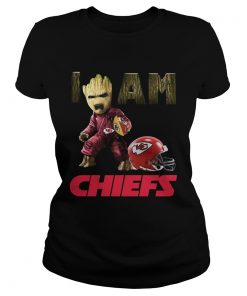 Kansas City Chiefs I Am Baby Groot  Classic Ladies