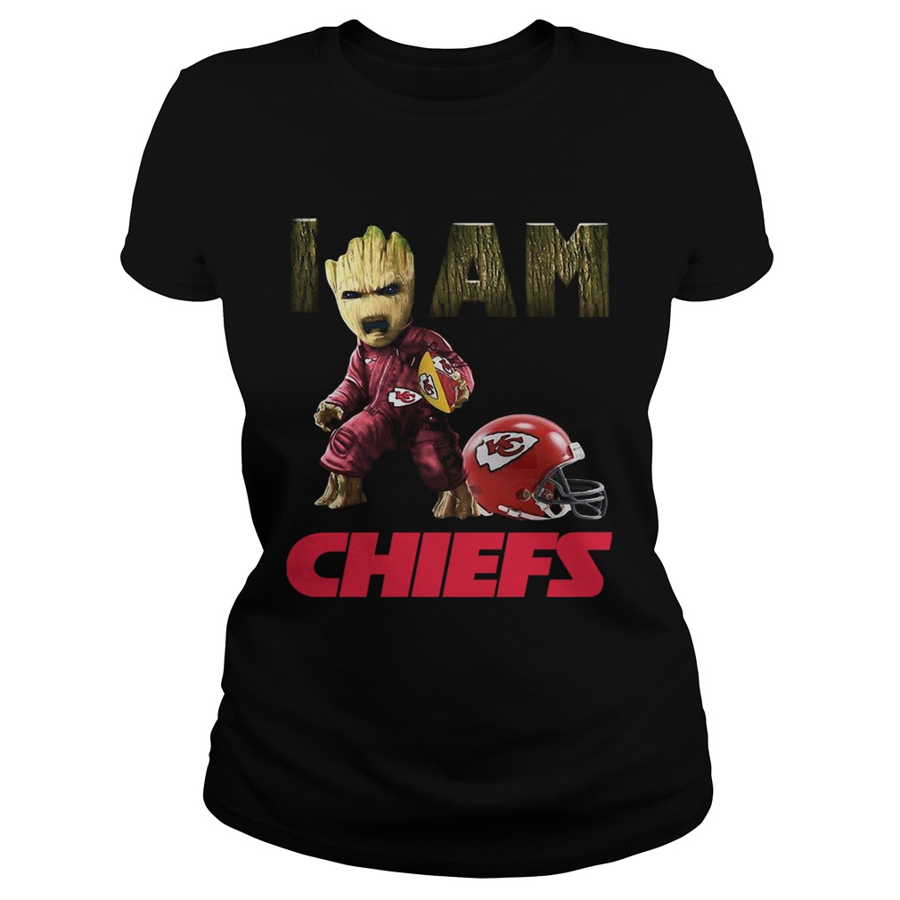 Kansas City Chiefs I Am Baby Groot Classic Ladies