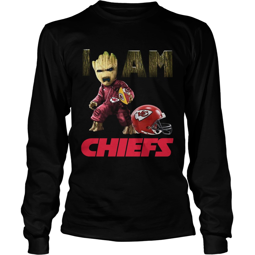 Kansas City Chiefs I Am Baby Groot LongSleeve